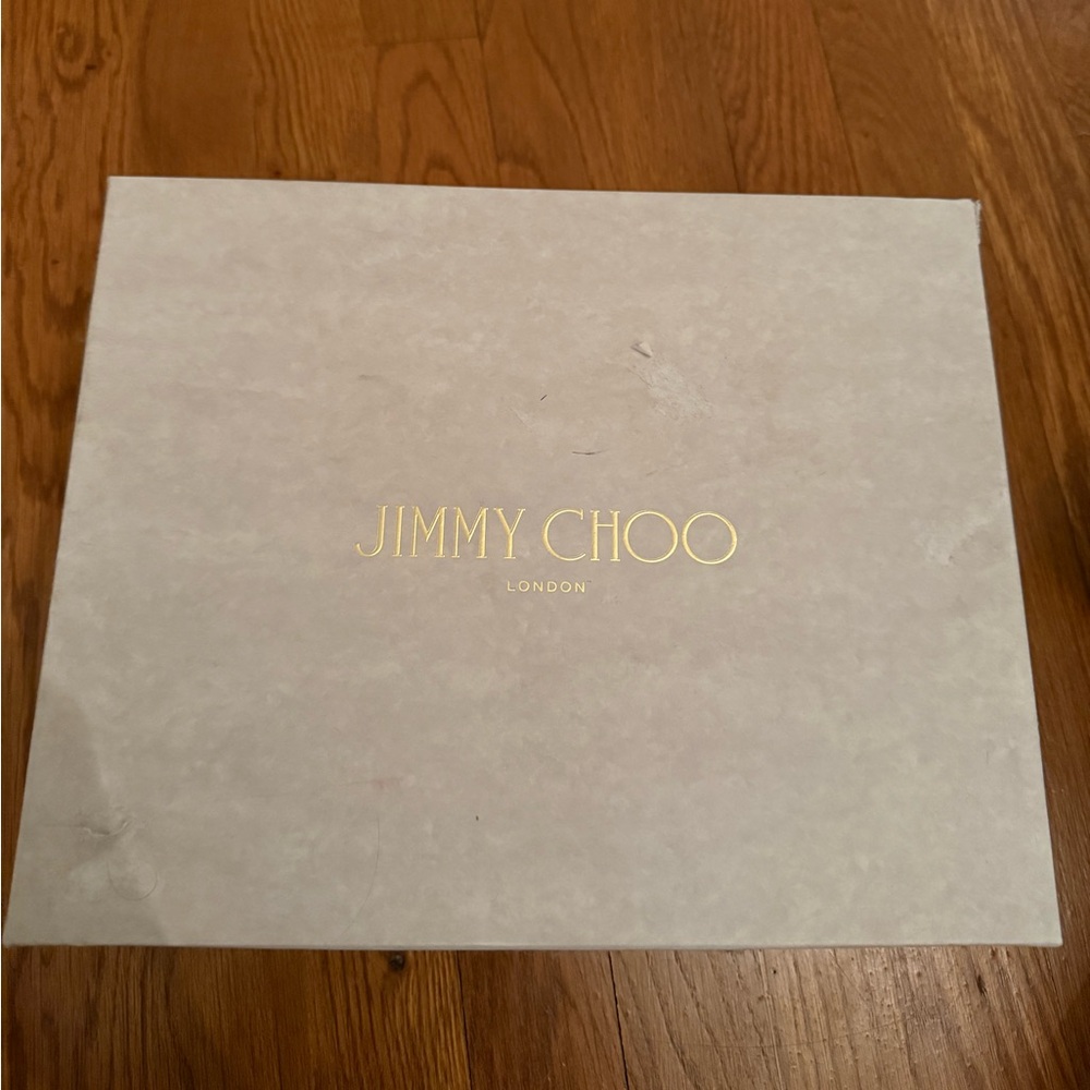 NWT JIMMY CHOO PEEP TOE HEELS SIZE 37 - Picture 7 of 9